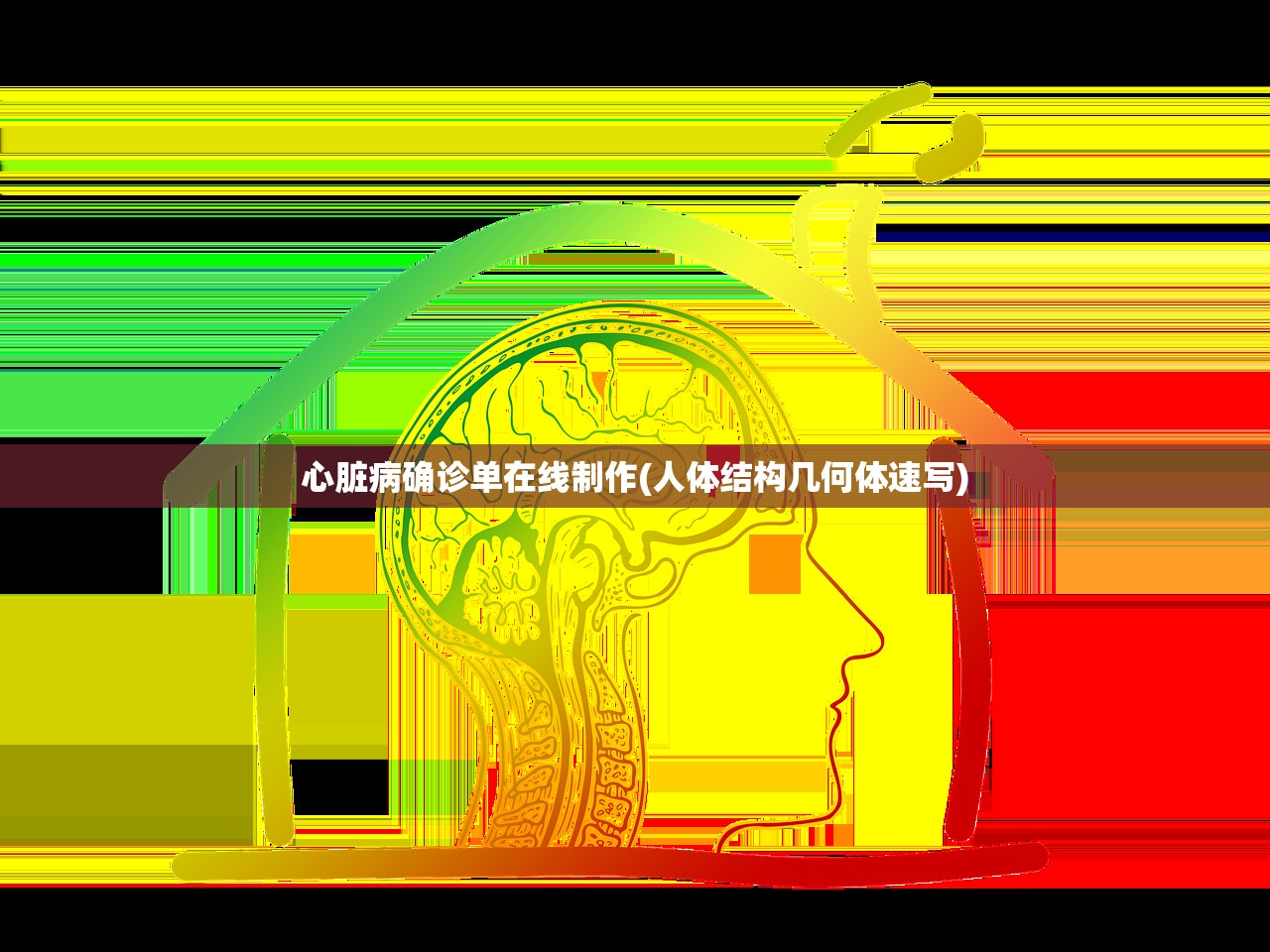 心脏病确诊单在线制作(人体结构几何体速写) 心脏病确诊单在线制作(人体结构几何体速写)