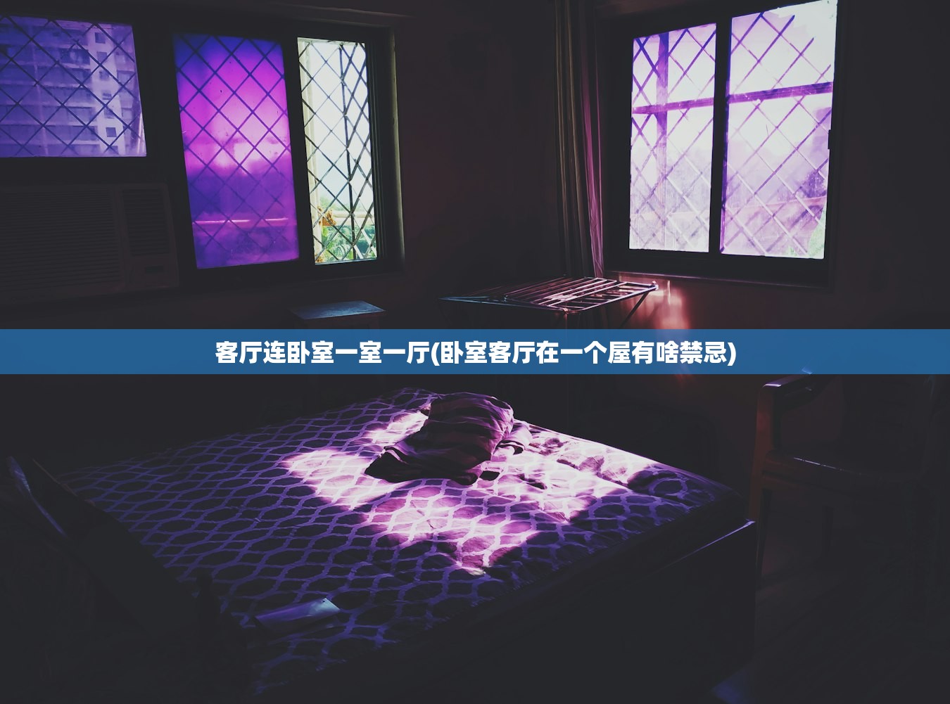 客厅连卧室一室一厅(卧室客厅在一个屋有啥禁忌) 客厅连卧室一室一厅(卧室客厅在一个屋有啥禁忌)