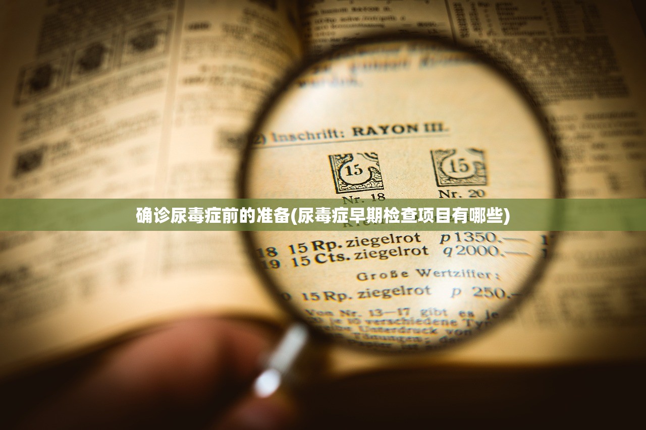 确诊尿毒症前的准备(尿毒症早期检查项目有哪些) 确诊尿毒症前的准备(尿毒症早期检查项目有哪些)
