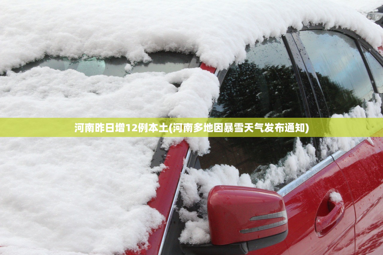 河南昨日增12例本土(河南多地因暴雪天气发布通知)