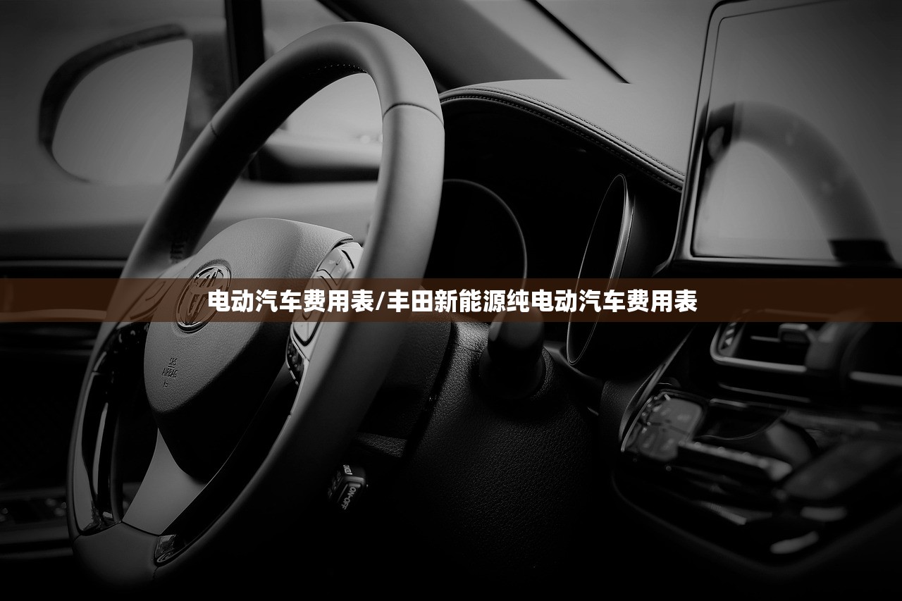 电动汽车费用表/丰田新能源纯电动汽车费用表