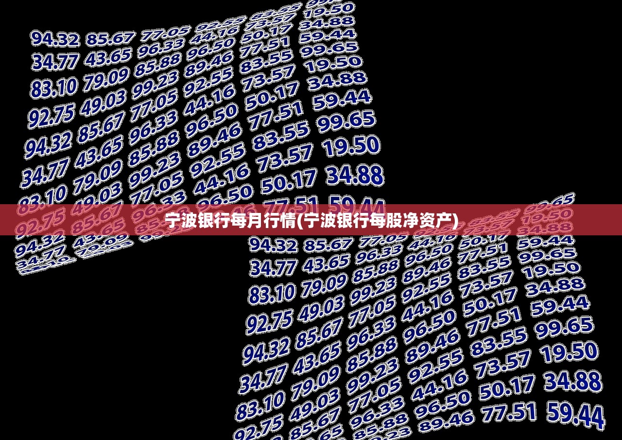 宁波银行每月行情(宁波银行每股净资产) 宁波银行每月行情(宁波银行每股净资产)